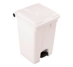 Collecteur à pédale Probbax 45 L, blanc