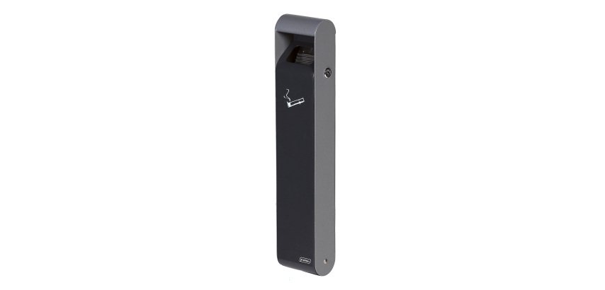 Cendrier mural slim Probbax 3 L, gris foncé