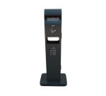 Floor-standing ashtray with Probbax 12.5 L basket, dark gray