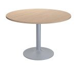 Table ronde Excellens - Pied métal tulipe - D 80 à 120 cm - de 3 à 6 personnes