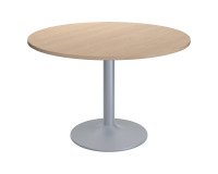 Table ronde Excellens - Pied métal tulipe - D 80 à 120 cm - de 3 à 6 personnes