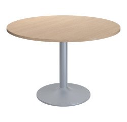 Table ronde Excellens - Pied métal tulipe - D 80 à 120 cm - de 3 à 6 personnes