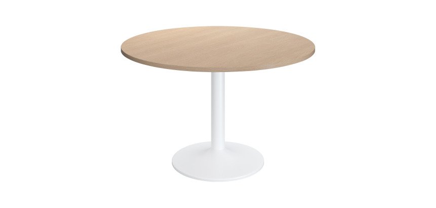 Table ronde Excellens - Pied métal tulipe - D 80 à 120 cm - de 3 à 6 personnes