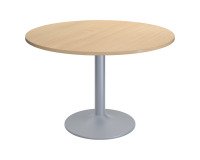Table ronde Excellens - Pied métal tulipe - D 80 à 120 cm - de 3 à 6 personnes