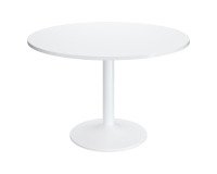 Table ronde Excellens - Pied métal tulipe - D 80 à 120 cm - de 3 à 6 personnes