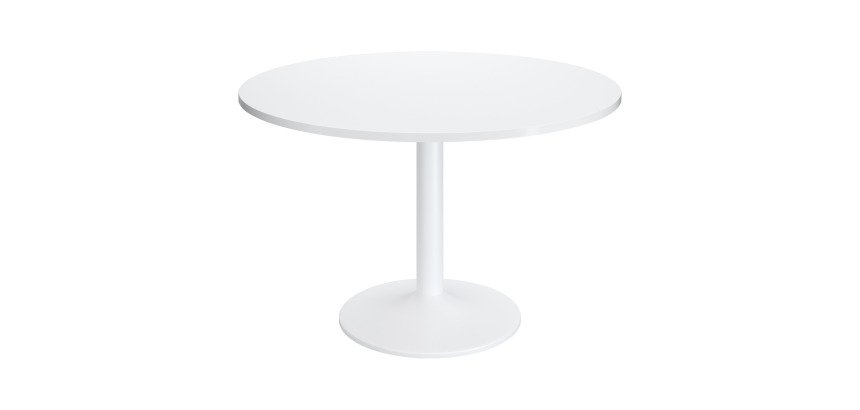 Table ronde Excellens - Pied métal tulipe - D 80 à 120 cm - de 3 à 6 personnes
