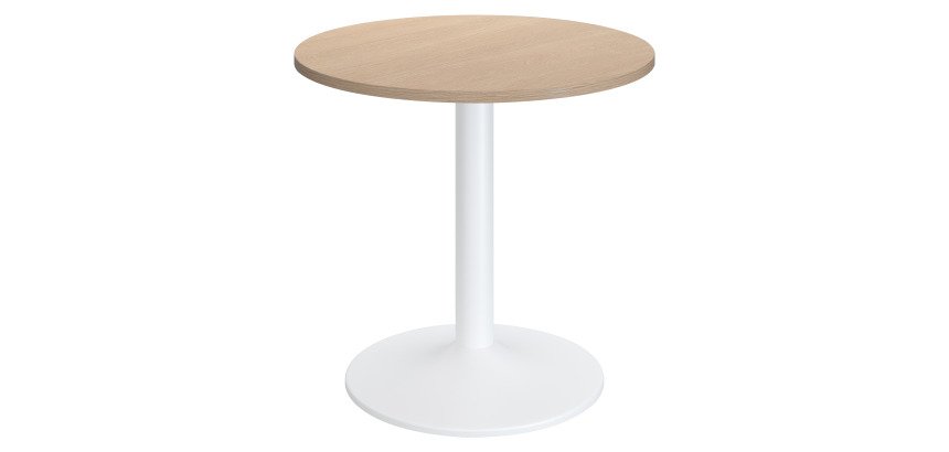 Table ronde Excellens - Pied métal tulipe - D 80 à 120 cm - de 3 à 6 personnes