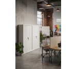 Pack of 2 Bruneau sliding door cupboards H 200 x W 120 x D 45 cm - buy 1 get 1 of the same color for free