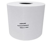 Étiquettes adhésives Linerless thermiques – Largeur 100 mm – Rouleau de 110 m – Mandrin Ø 40 mm