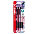 Stylo bille Stabilo Pointball Wildflower - Pochette de 4