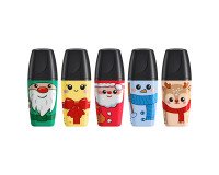 Surligneur Stabilo Boss mini Original Frosty Friends - Édition limitée Noël - Pochette de 5