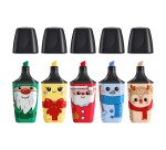 Surligneur Stabilo Boss mini Original Frosty Friends - Édition limitée Noël - Pochette de 5