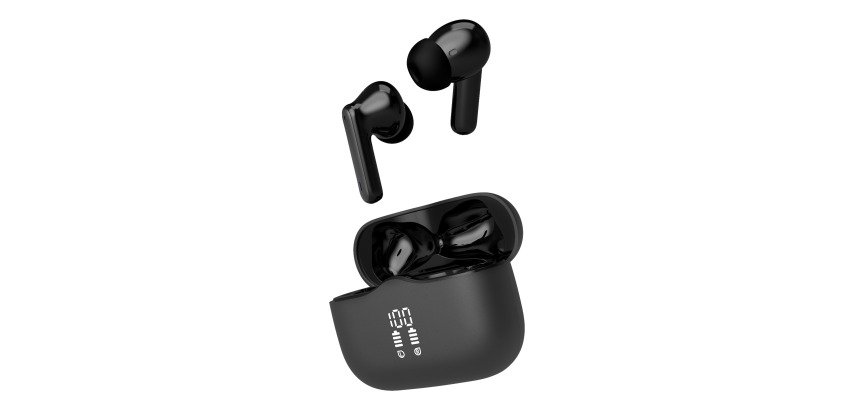 T'nB Onyx ANC Wireless Earbuds, Black