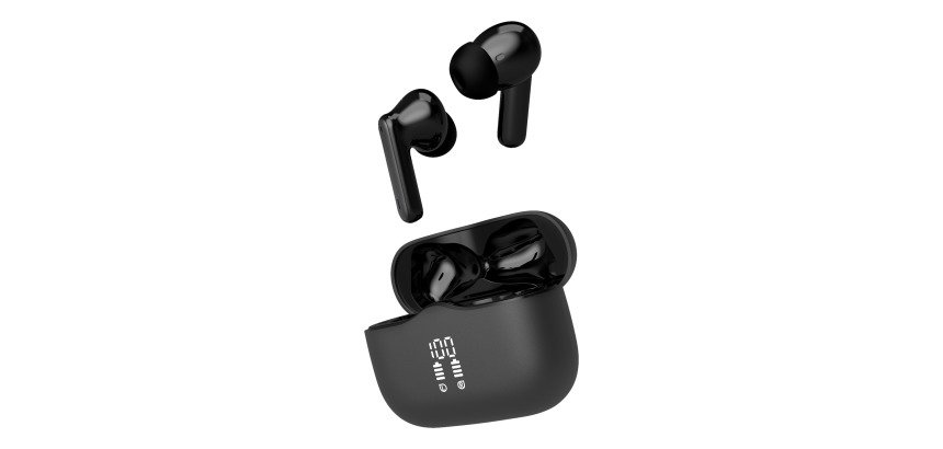 T'nB Onyx ANC Wireless Earbuds, Black