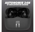 T'nB Onyx ANC Wireless Earbuds, Black