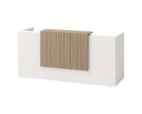 Right reception desk Jana L 246 x D 88 x H 113 cm