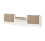 Rechte onthaalbank Jana B 426 met lage module in het midden