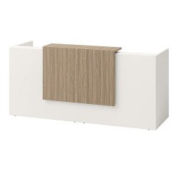 Right reception desk Jana L 246 x D 88 x H 113 cm