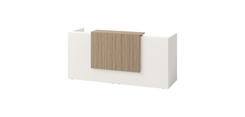 Right reception desk Jana L 246 x D 88 x H 113 cm