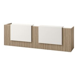 Banque d'accueil droite Jana L 366 x P 88 x H 113 cm