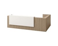 Hoekreceptiebalie Jana L 366 x D 88 / 226 x H 113 cm