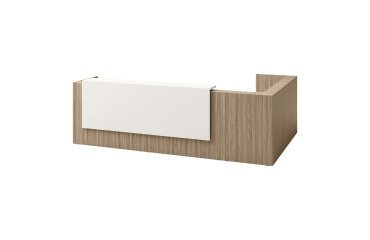 Hoekreceptiebalie Jana L 366 x D 88 / 226 x H 113 cm