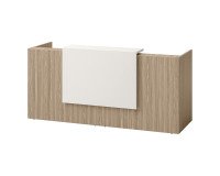 Right reception desk Jana L 246 x D 88 x H 113 cm