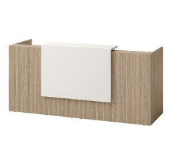 Right reception desk Jana L 246 x D 88 x H 113 cm