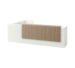 Hoekreceptiebalie Jana L 366 x D 88 / 226 x H 113 cm