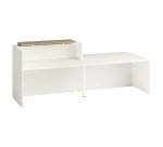 Banque d'accueil droite Jana L 286 cm avec module bas à droite