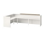 Banque d'accueil d'angle Jana L 366 x P 88 / 226 x H 113 cm