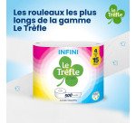 Papier toilette Le Trèfle Infini 8 maxi rouleaux = 30 rouleaux classiques