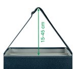 Sac de rangement - Tissu gris - Hot desking -  Leitz