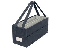 Sac de rangement - Tissu gris - Hot desking -  Leitz