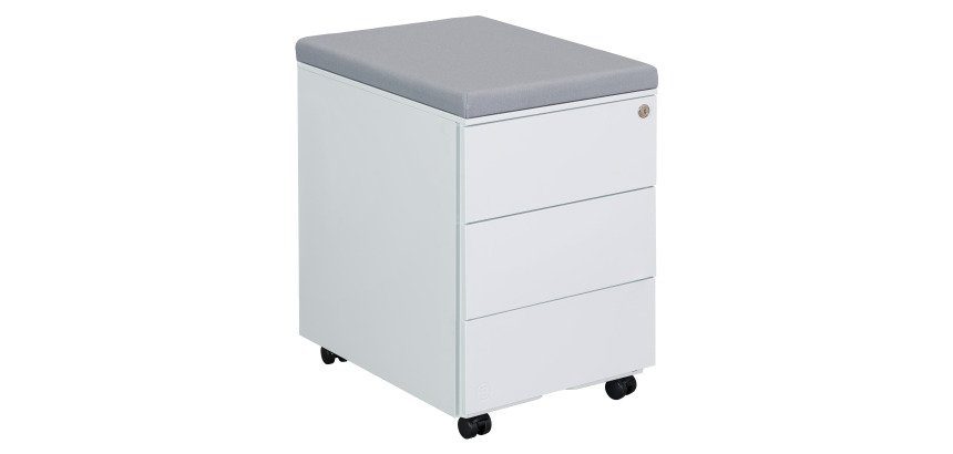 Caisson mobile métal Bruneau avec coussin