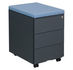 Caisson mobile métal Bruneau avec coussin