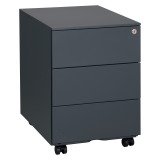 En_caisson mobile 3 tiroirs bruneau  anthracite