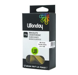 Elastiques caoutchouc 180 X 10 mm Wonday - Boîte de 100 g