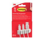 Clip organisateur de câbles Cord Clip Command 3M