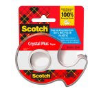 Scotch Crystal Recycling-Klebeband mit Abroller - Breite 19 mm x Länge 20 m