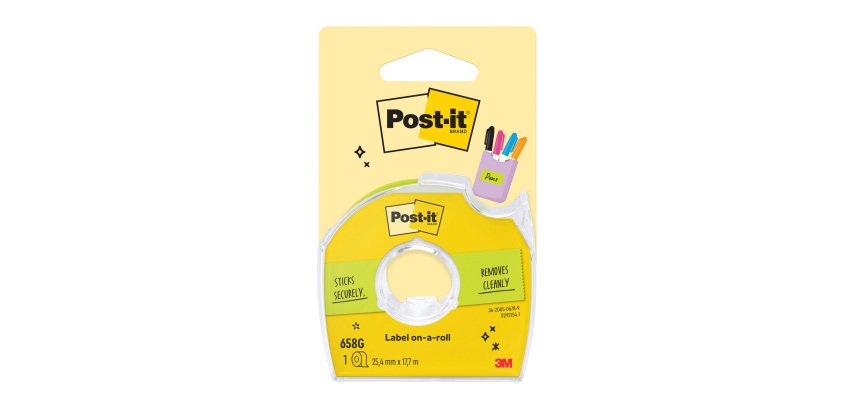 Dry correction tape in color on Post-It dispenser width 25 mm - Length 17.70 m