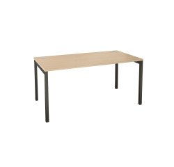 Bureau droit Squadra piètement métal 40 x 40 mm