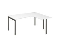 Compact desk Squadra with metal legs