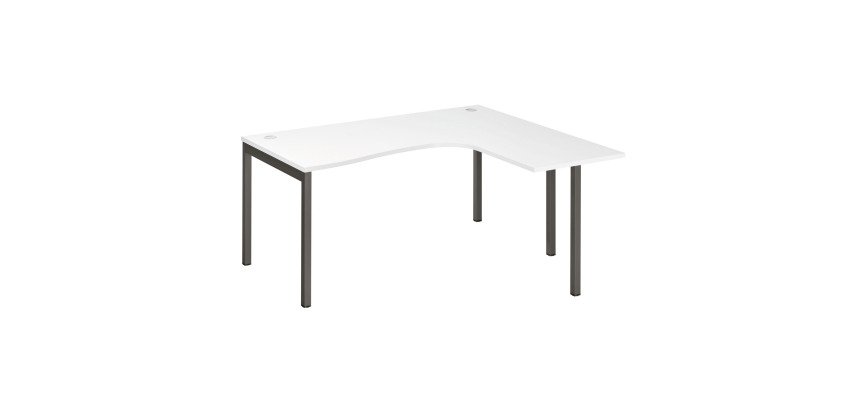 Bureau compact Squadra piètement métal