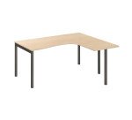 Bureau compact Squadra piètement métal