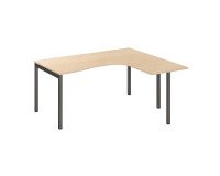 Bureau compact Squadra piètement métal