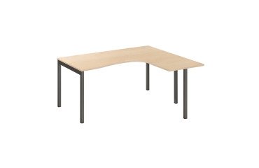 Bureau compact Squadra piètement métal