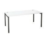 Bureau droit Squadra piètement métal 40 x 40 mm