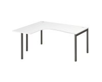 Compact desk Squadra with metal legs