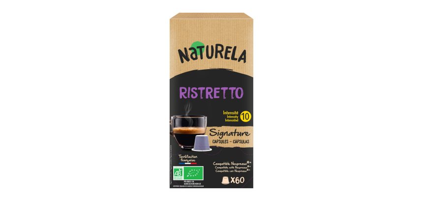 Capsules de café Naturela Signature RHD Ristretto 10 - Boîte de 60